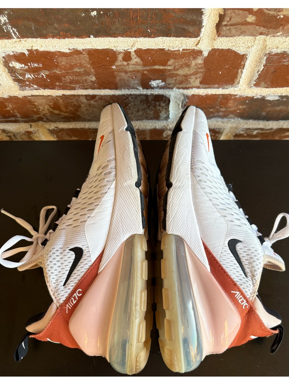 Nike Air Max 270 White Burnt Sunrise Women’s Sneakers Size 8 - Picture 13 of 15